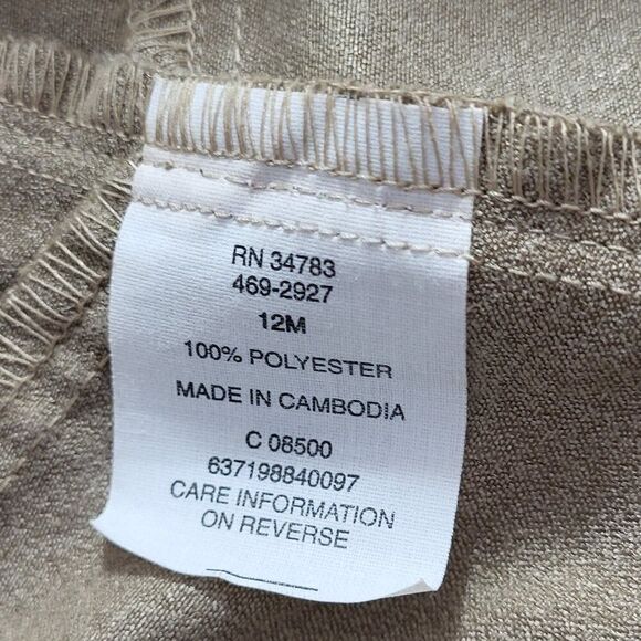 Lee, Not Worn, Swede Tan Pants, Size 12M - Picture 4 of 8